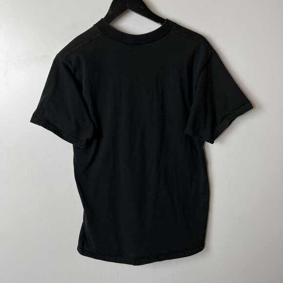 Vintage 90s Fruit of the Loom New York City NYC V-Neck Black T-Shirt M Cotton - Picture 11 of 14
